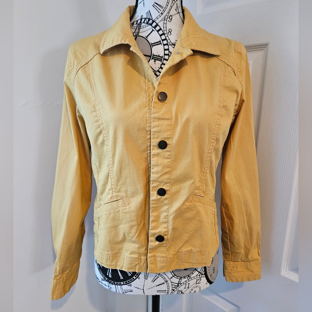 Pendleton Womens Yellow Button-Up Jacket Size Sma… - image 2